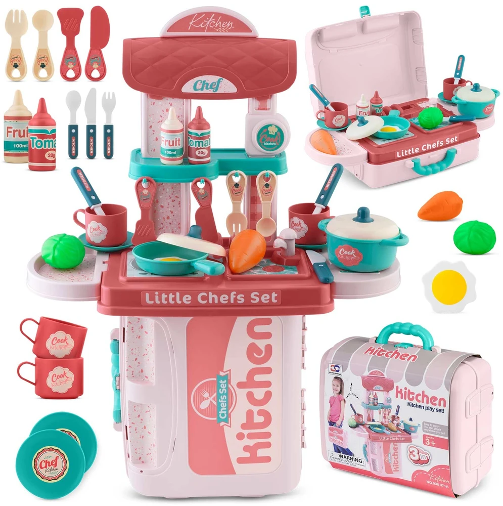Ricokids 772900 Vaikiška virtuvė su dėklu