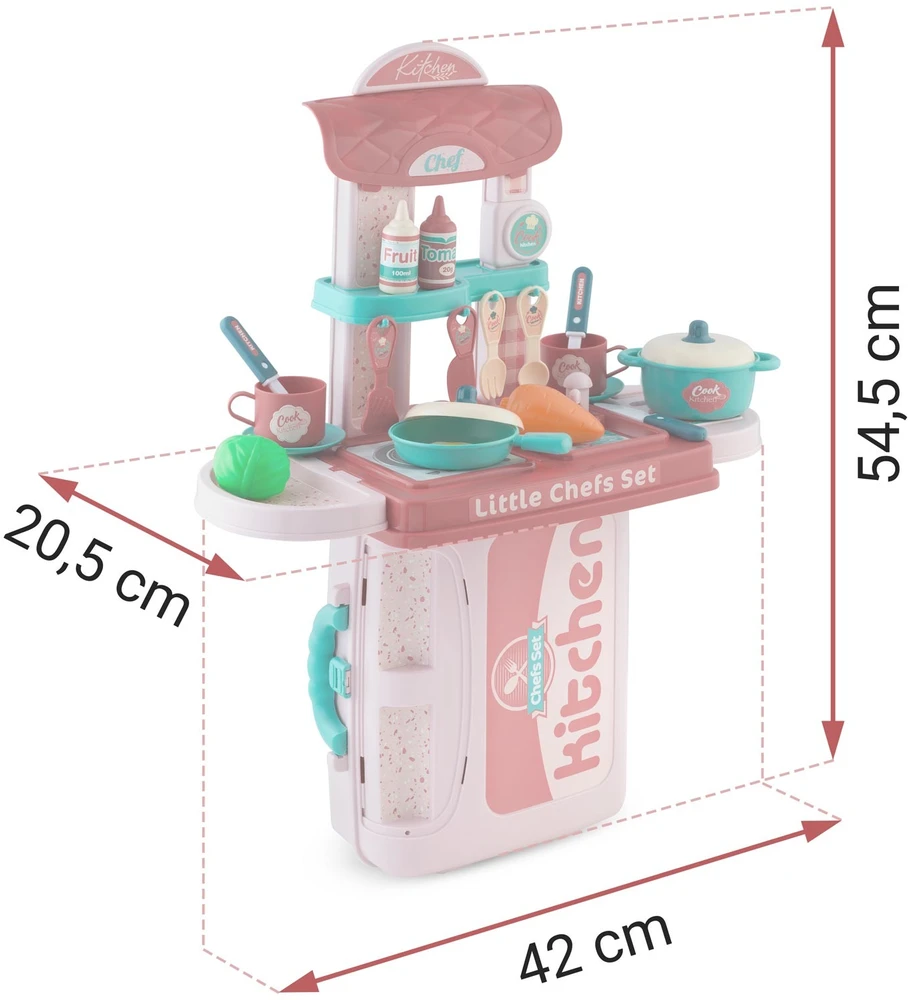 Ricokids 772900 Vaikiška virtuvė su dėklu