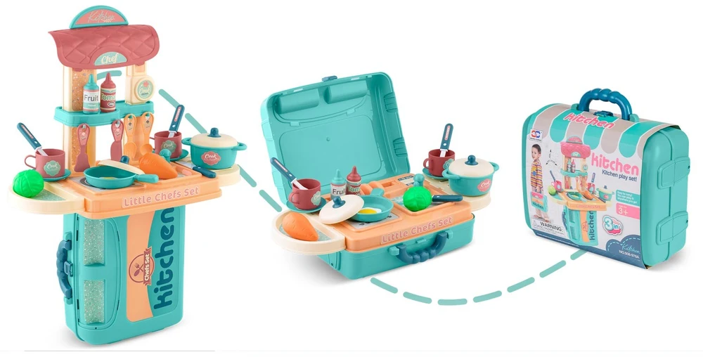 Ricokids 772901 Vaikiška virtuvė su dėklu