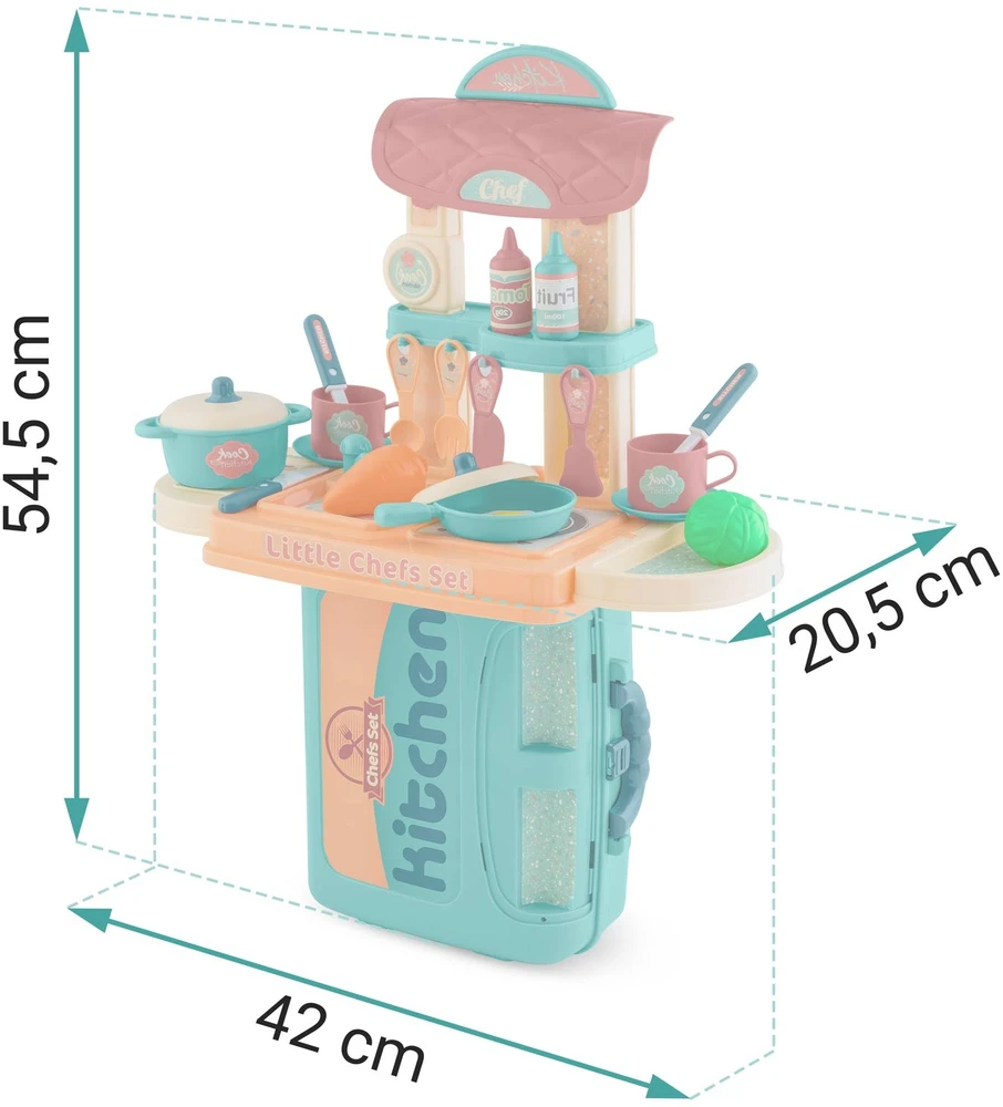 Ricokids 772901 Vaikiška virtuvė su dėklu