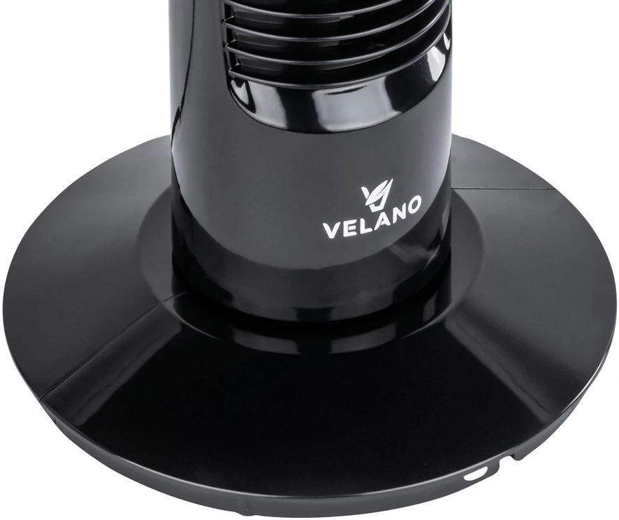 Velano Koloninis ventiliatorius, su LED ekranu, nuotolinio valdymo pultu, osciliacija, 50W, 3 greičio nustatymai, laikmatis, miegamajam, svetainei, biurui