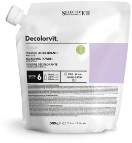 Selective Professional DECOLORVIT SCALP Šviesinamieji milteliai skirti šviesinti prie galvos odos 500g