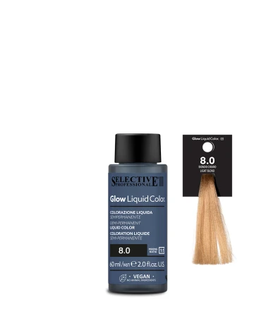 Selective Professional Glow Liquid Color - plaukų tonavimo priemonė - 8.0 - Light Blond