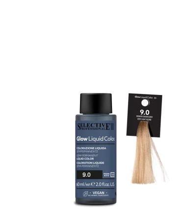 Selective Professional Glow Liquid Color - plaukų tonavimo priemonė - 9.0 - Very Light Blond