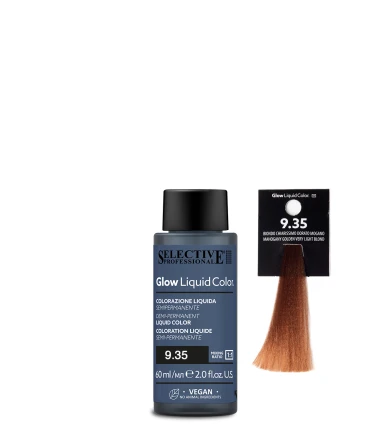 Selective Professional Glow Liquid Color - plaukų tonavimo priemonė - 9.35 - Mahogany Golden Very Light Blond