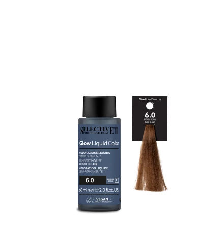Selective Professional Glow Liquid Color - plaukų tonavimo priemonė - 6.0 - Dark Blond