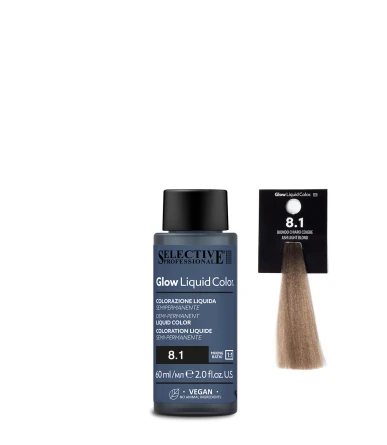 Selective Professional Glow Liquid Color - plaukų tonavimo priemonė - 8.1 - Ash Light Blond