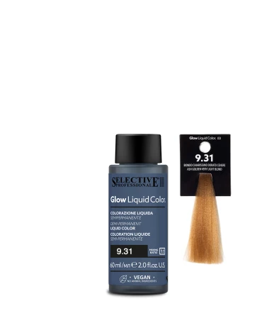 Selective Professional Glow Liquid Color - plaukų tonavimo priemonė - 9.31 - Ash Golden Very Light Blond