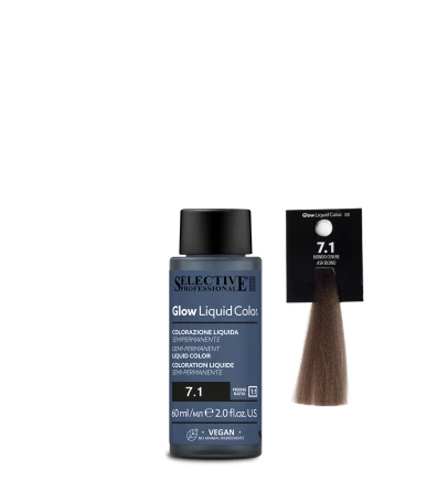 Selective Professional Glow Liquid Color - plaukų tonavimo priemonė - 7.1 - Ash Blond