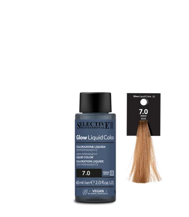 Selective Professional Glow Liquid Color - plaukų tonavimo priemonė - 7.0 - Blond