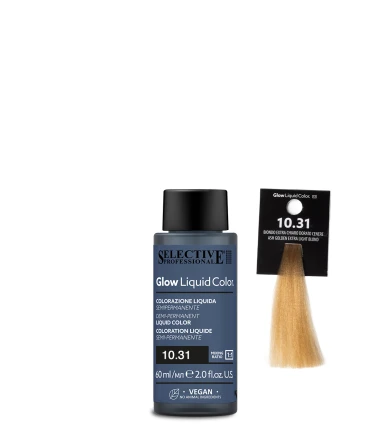 Selective Professional Glow Liquid Color - plaukų tonavimo priemonė - 10.31 - Ash Golden Extra Light Blond