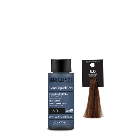 Selective Professional Glow Liquid Color - plaukų tonavimo priemonė - 5.0 - šviesiai rudas