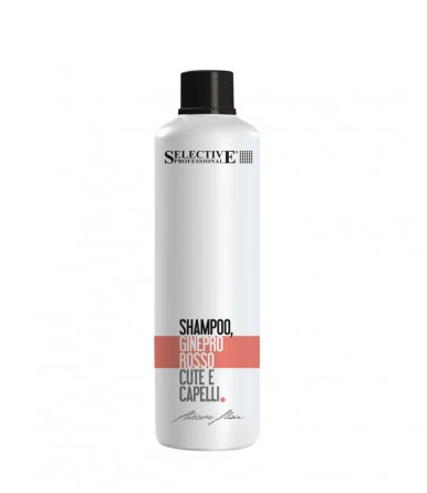 Selective Professional New GINEPRO ROSSO Valomasis šampūnas su raudonojo kadagio ekstraktu, 1000 ml