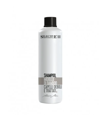 Selective Professional New MIDOLLO DI BAMBOO Šampūnas silpniems ir procedūrų paveiktiems plaukams, 1000 ml