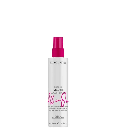 Selective Professional ON CARE COLOR BLOCK ALL IN ONE daugiafunkcinė purškiamoji kaukė plaukams 150ml