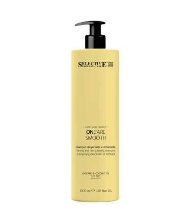 Selective Professional ON CARE SMOOTH plauko kutikulę lyginantis šampūnas, 1000 ml