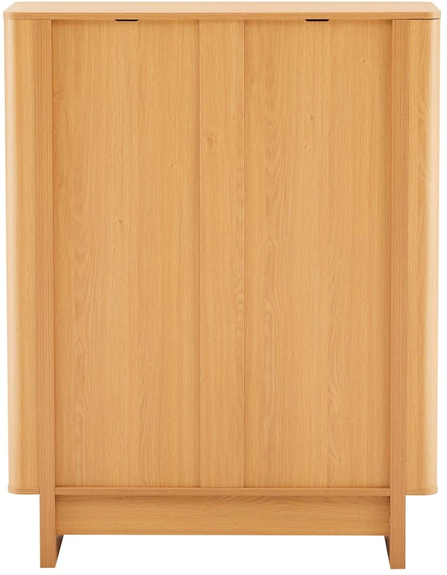 TV staliukas Home4You Aukšta spintelė „MORBEN“ 100 x 42 x H130 cm, melaminas su ąžuolo dekoru