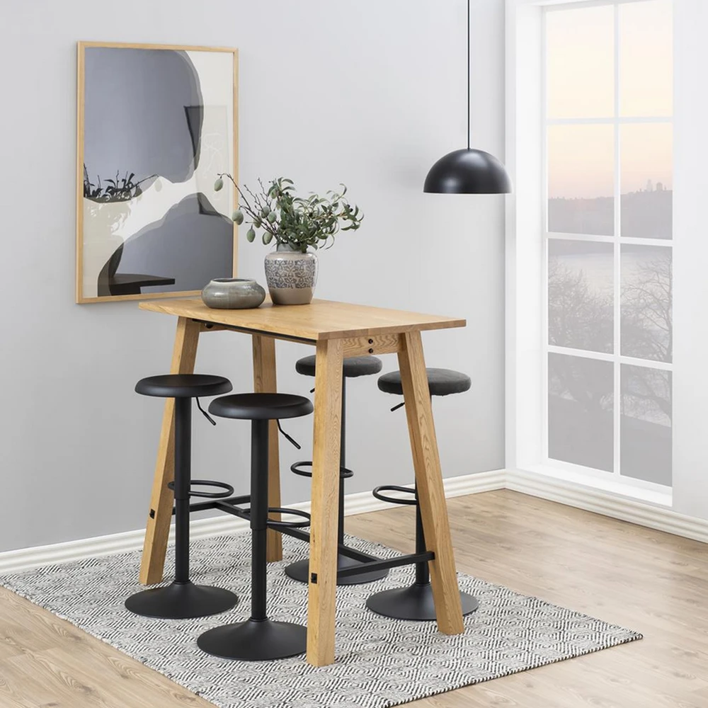 Home4You Actona Baro kėdutė Finch VIC tamsiai pilka