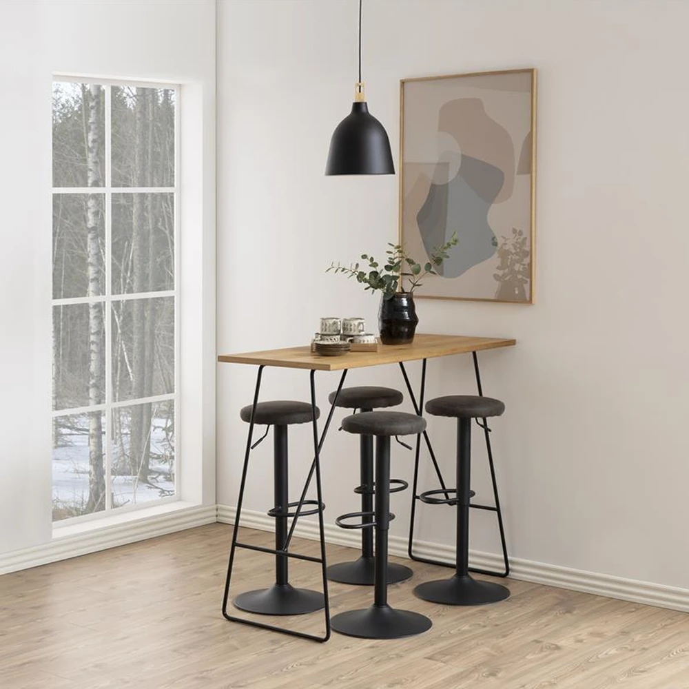 Home4You Actona Baro kėdutė Finch VIC tamsiai pilka