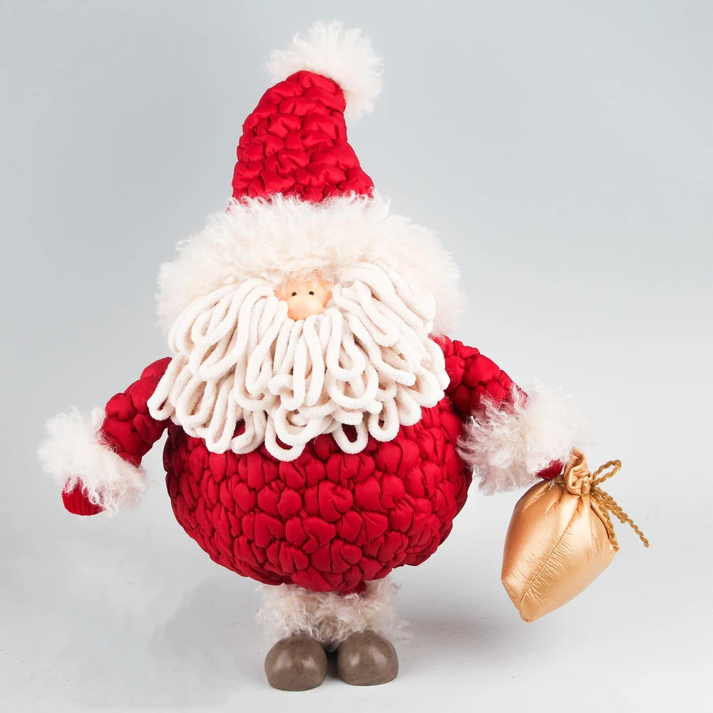 Dekoracija FAB CLAUS H48cm, santa, raudona