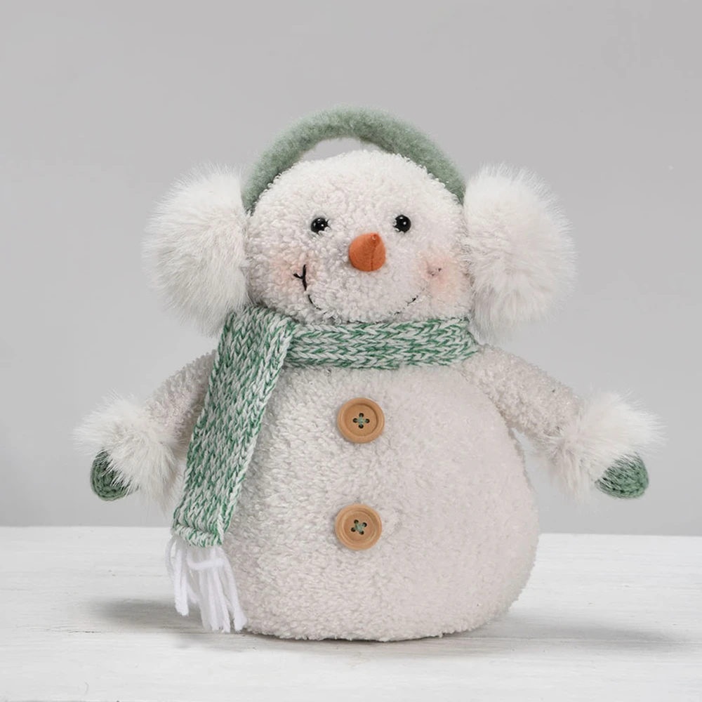 Home4You Dekoracija FUN EKE H26cm, sniego senis, žalia