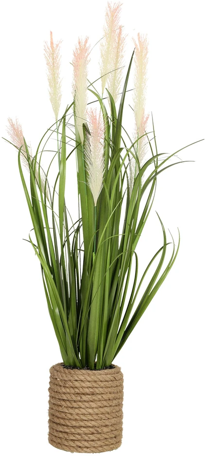 Home4You Dirbtinis augalas IN GARDEN H70cm, šviesiai rausva žolė su vazonu