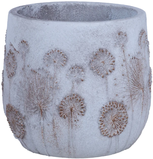 Gėlių vazonas „SUNNY FLORE“, D 23,5 x H 21 cm, baltas