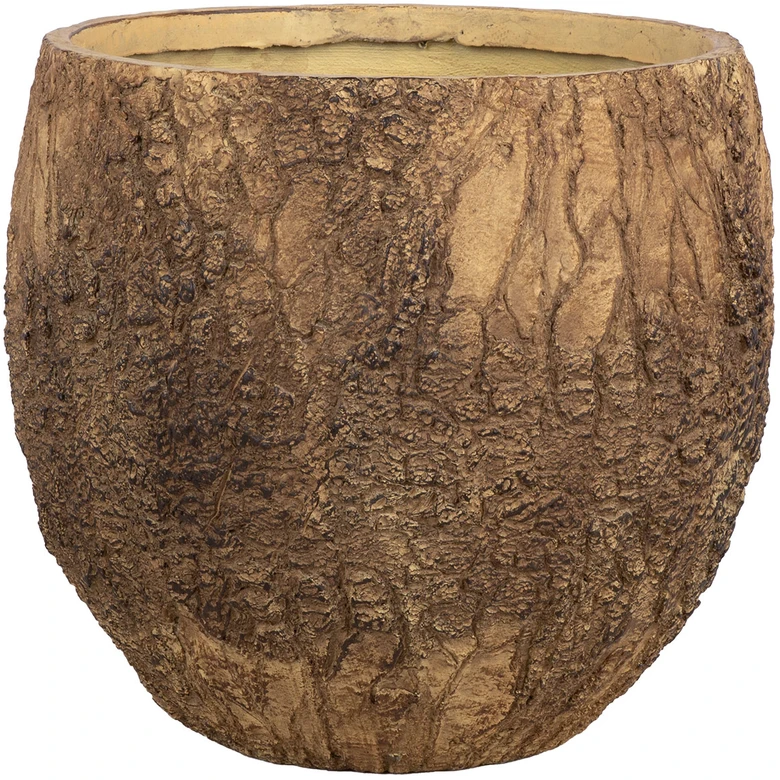 Gėlių vazonas „SUNNY OAK“, D44 x H41 cm, rudas