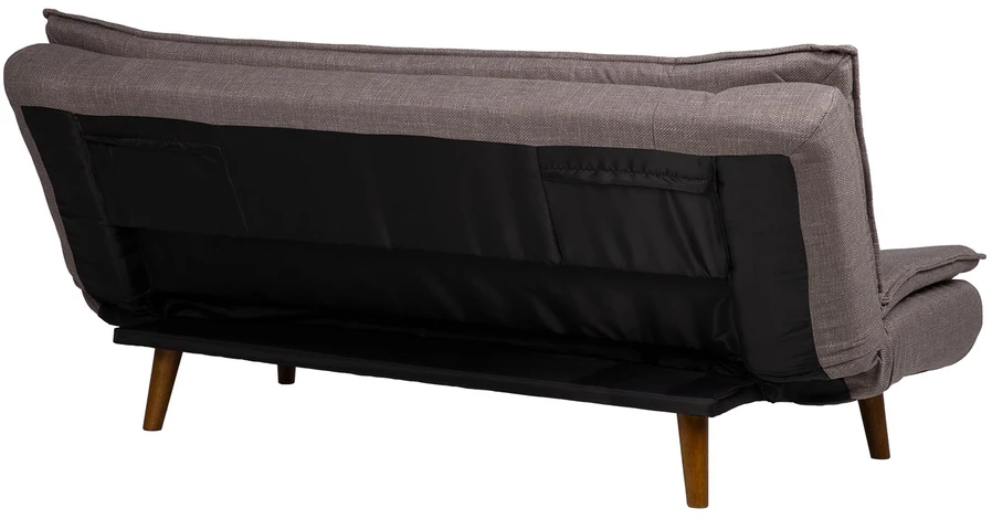 Išskleidžiamoji sofa „GOZZANO“, pilkai rudos spalvos, bandymas