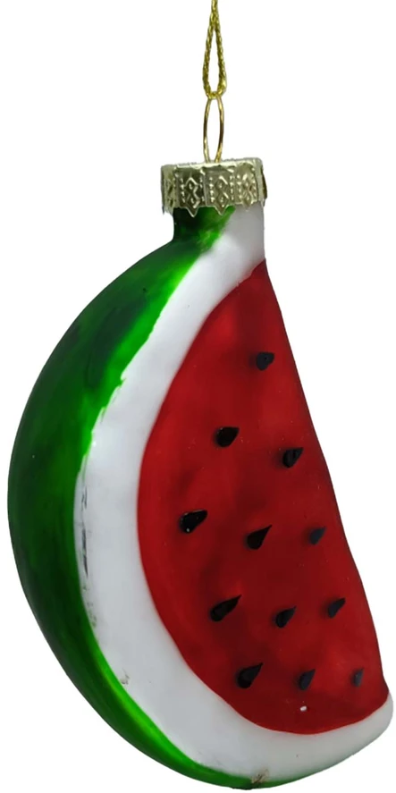 Kalėdinis papuošalas JOY WATERMELON 9,5 cm, stiklas