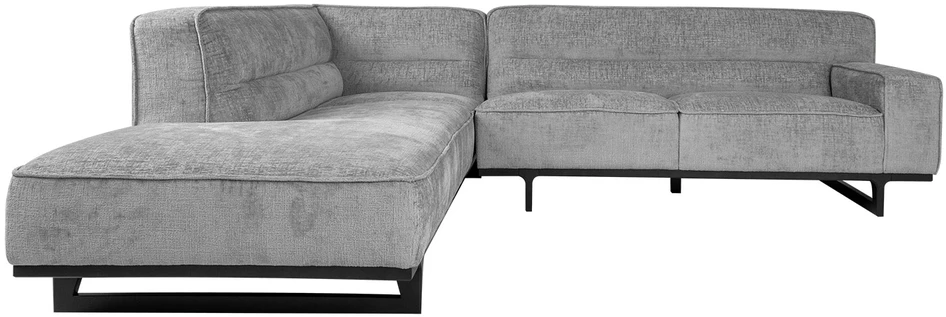 Home4You Kampinė sofa HASSO LC, Pilka, 276x243 cm