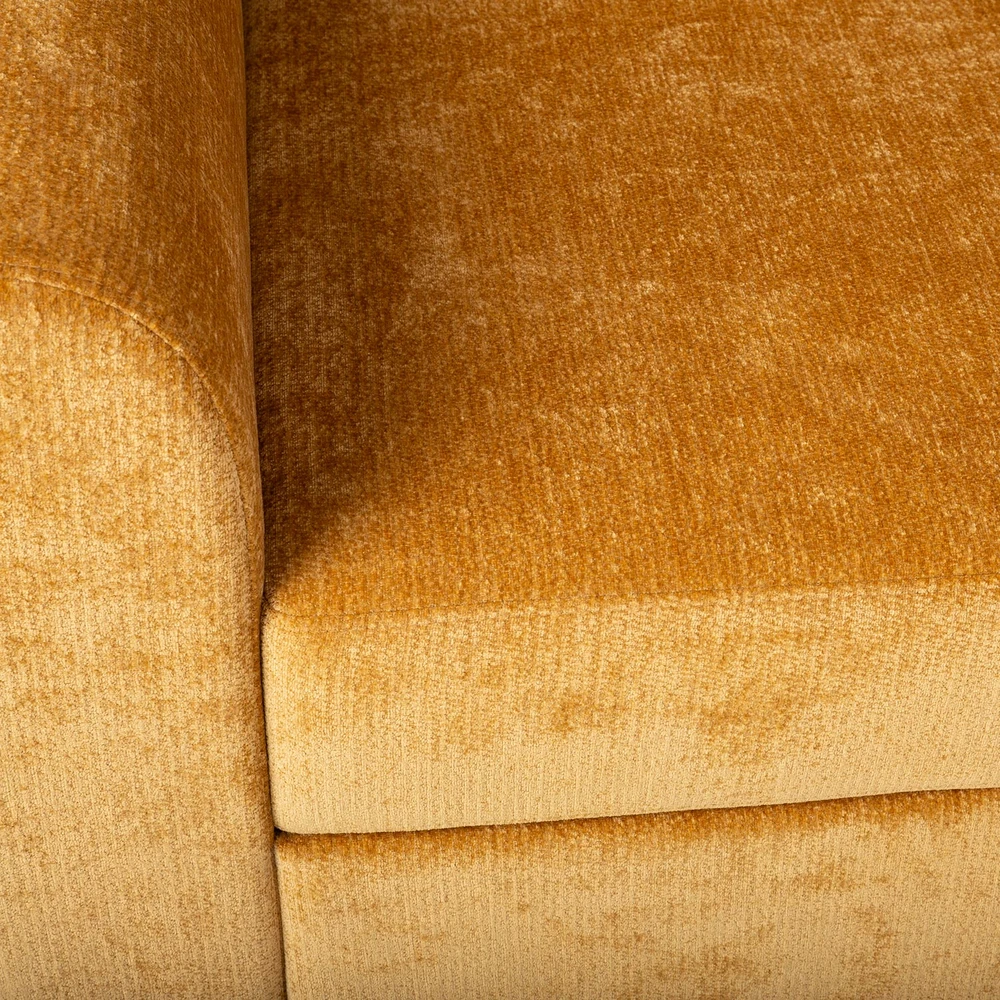 Sofa Home4You Kampinė sofos-lova „INGA“, geltona