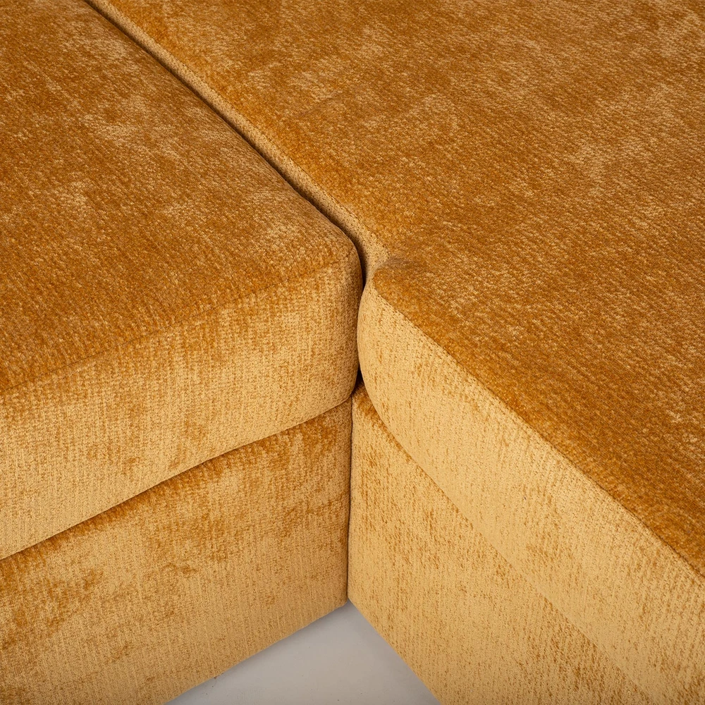 Sofa Home4You Kampinė sofos-lova „INGA“, geltona