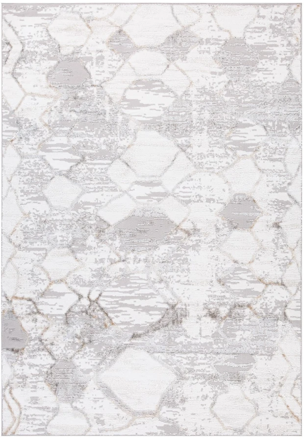 Kilimas SALAMANCA-3, 133x190cm, sidabrinis/baltas
