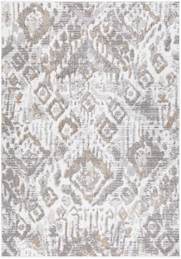 Kilimas „SALAMANCA-9“, 100 x 150 cm, smėlio spalvos/pilkos spalvos