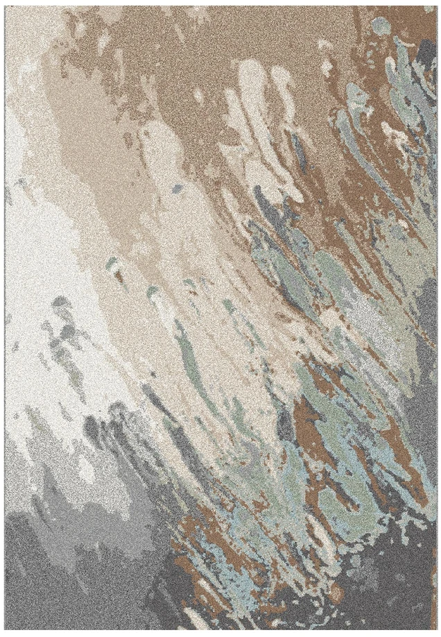 Kilimas „SANFORD-8“, 200 x 285 cm, mėlynas/smėlio spalvos
