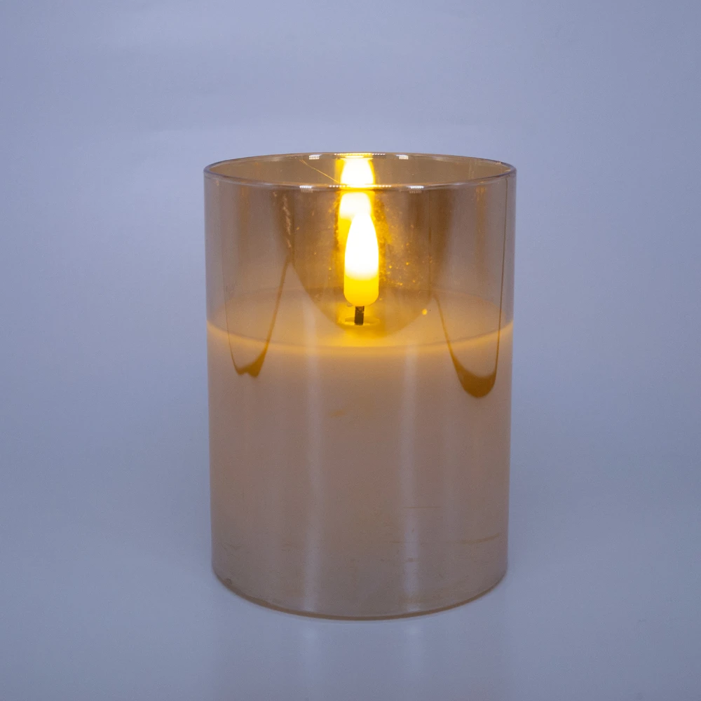 LED žvakė WINGS GOLDIE H10cm su taimeriu