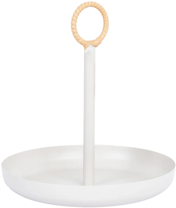 Home4You Lėkštė DEIA D24,5xH26,5cm, šiltai pilka