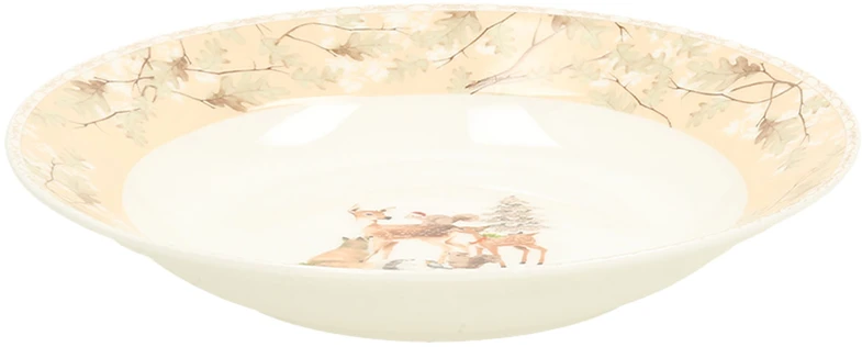 Home4You Lėkštės MIA DEER 2vnt D20cm, dovanų dėžutėje