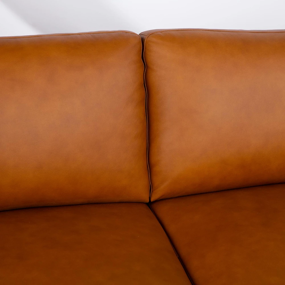 Lova 3-vietė sofa „HAVANNA“, konjako rudos spalvos