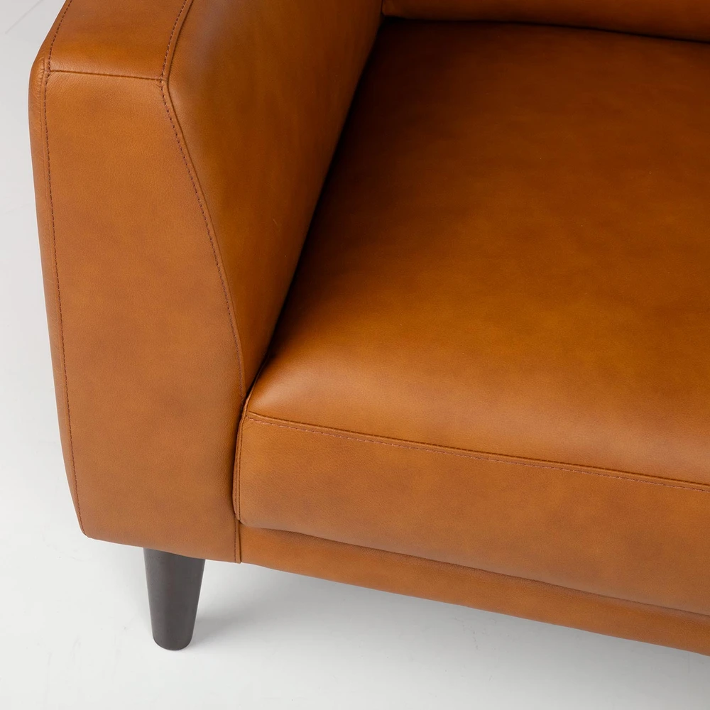 Lova 3-vietė sofa „HAVANNA“, konjako rudos spalvos