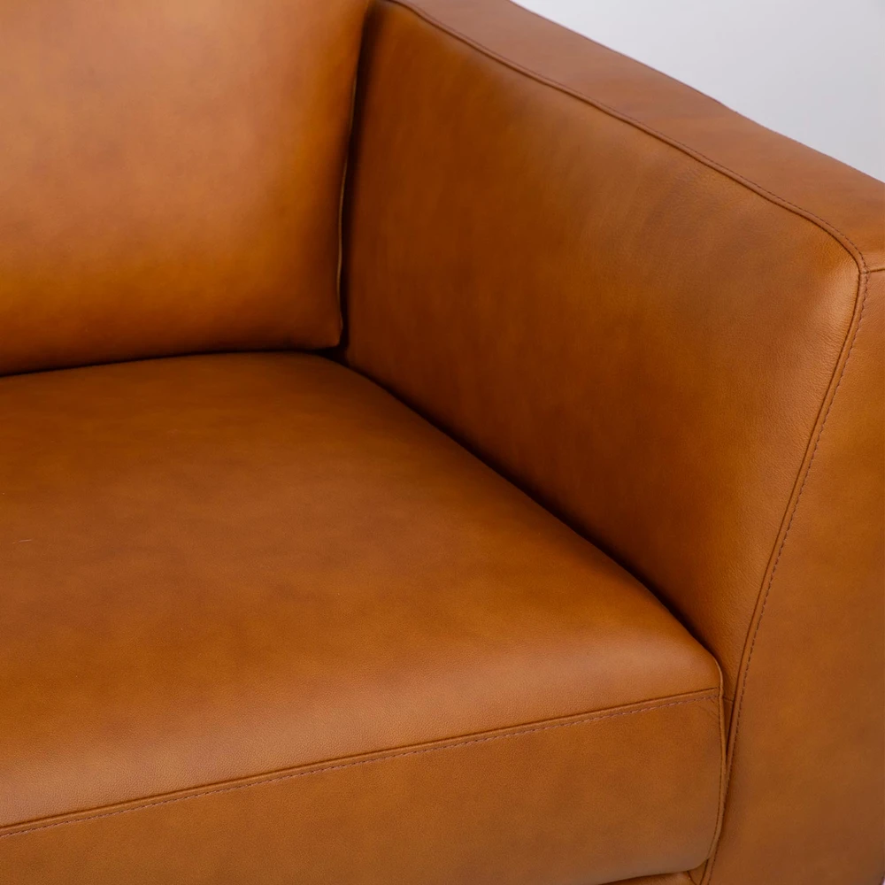 Lova 3-vietė sofa „HAVANNA“, konjako rudos spalvos
