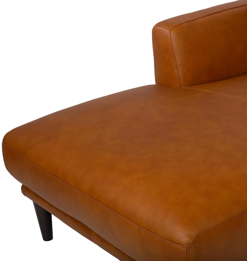 Lova Kampinė sofa „HAVANNA LC“, konjako rudos spalvos