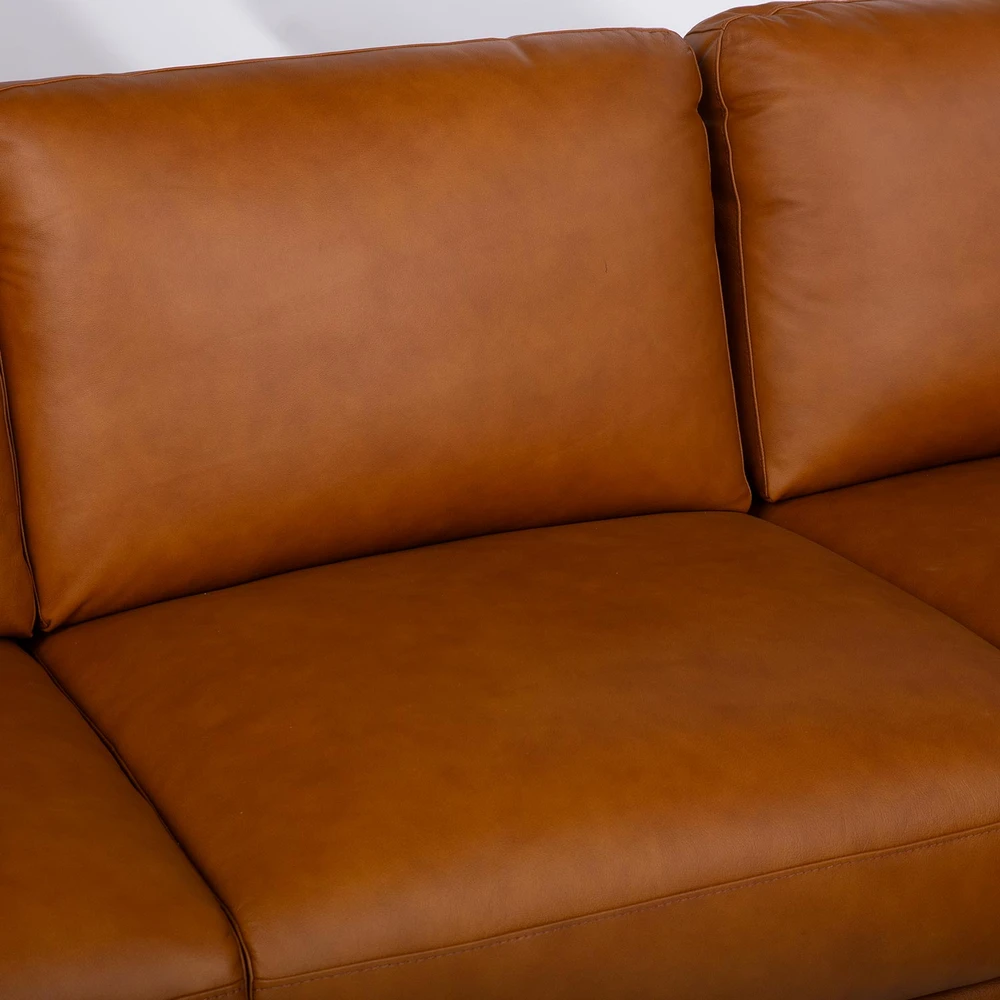 Lova Kampinė sofa „HAVANNA RC“, konjako rudos spalvos