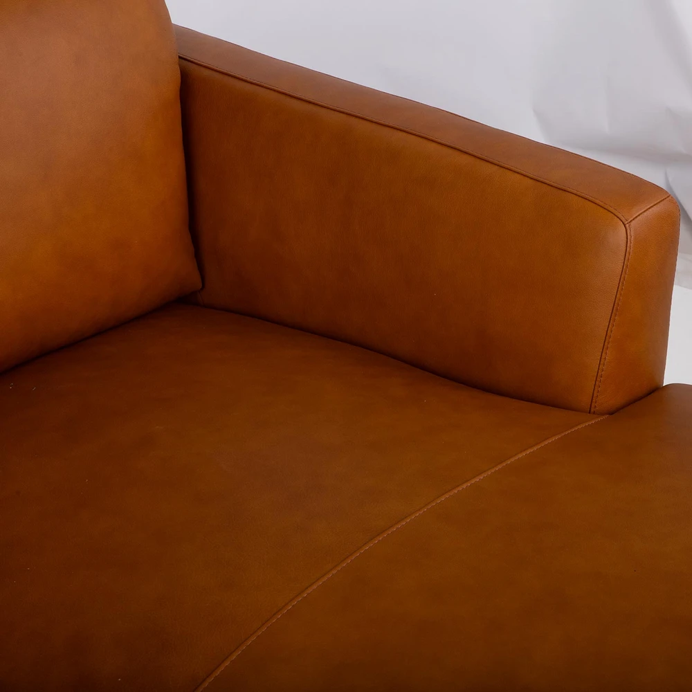 Lova Kampinė sofa „HAVANNA RC“, konjako rudos spalvos