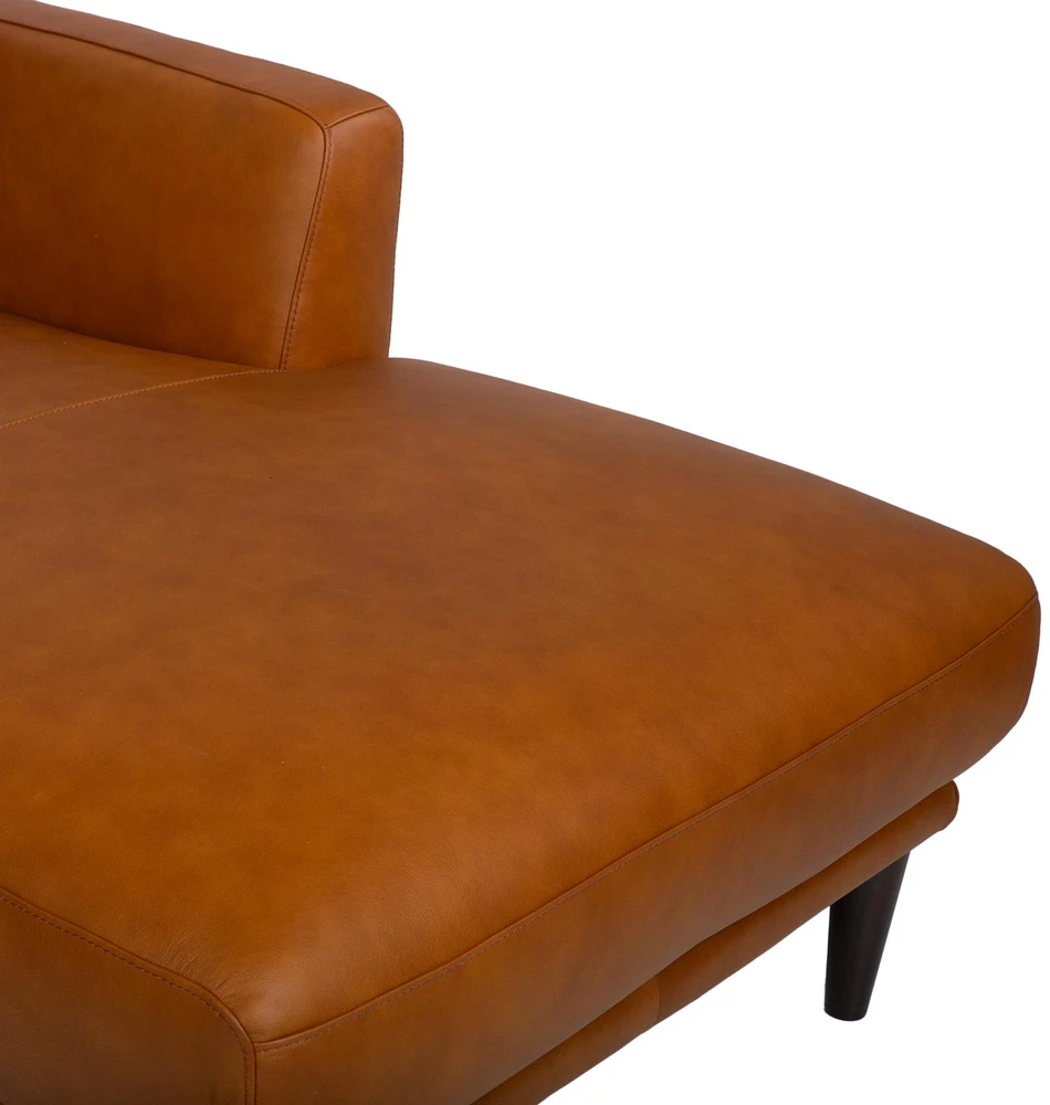 Lova Kampinė sofa „HAVANNA RC“, konjako rudos spalvos