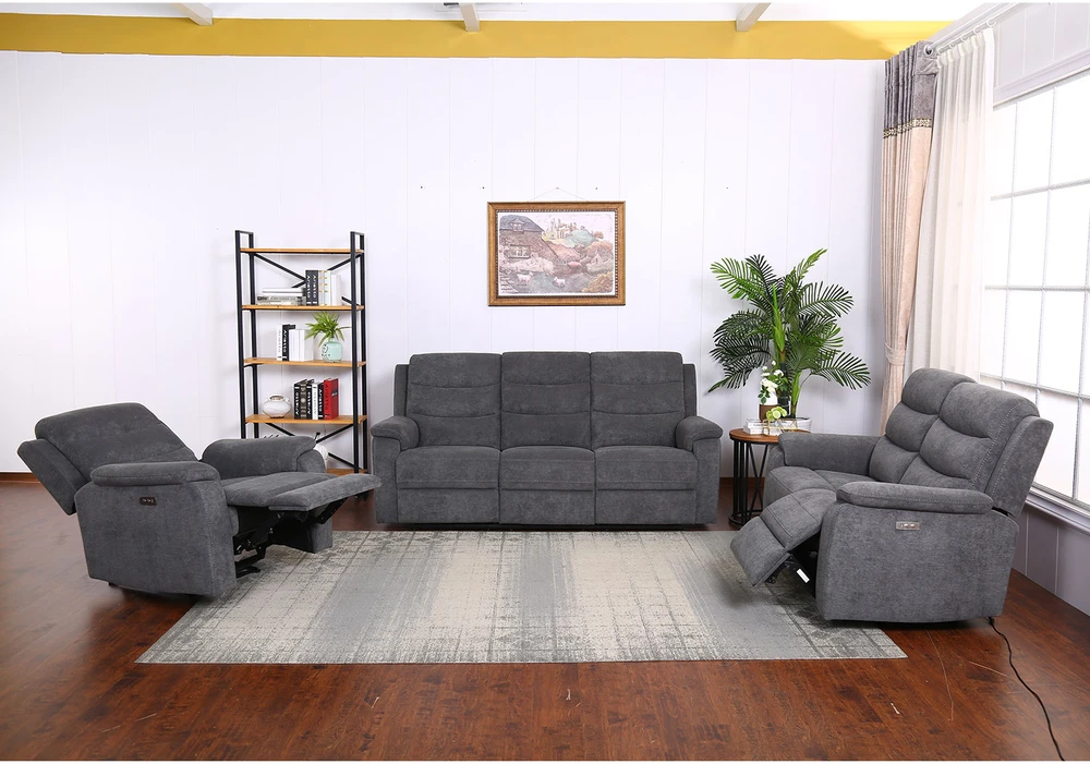 Home4You Sofa mimi 2 - vietų reglaineris, pilkos spalvos