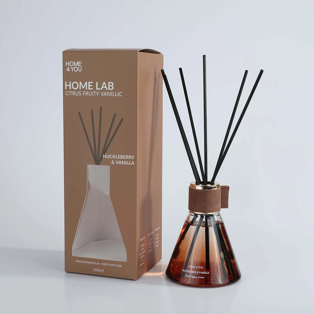 Nendrinis difuzorius HOME LAB 100ml Hucleberry &amp; Vanilla