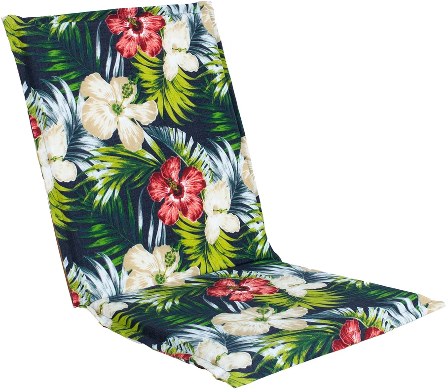 Pagalvėlė kėdei SUMMER FLOWER 42x90x3cm, tamsiai gėlėta