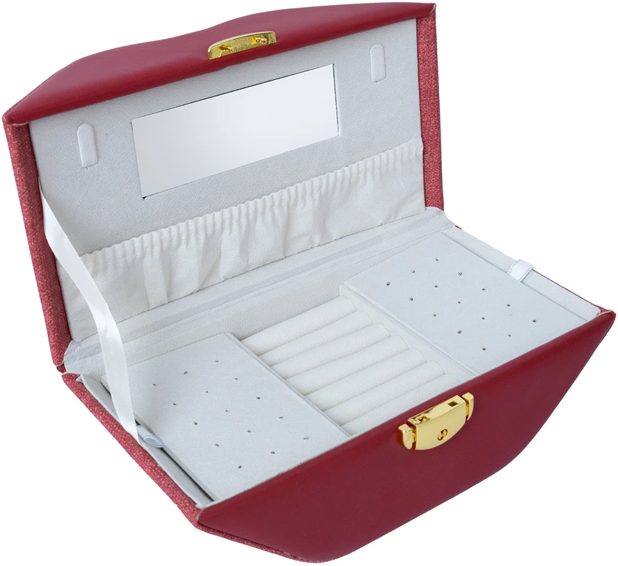 Papuošalų dėžutė SEZANE LIPS 25x12x12,5cm, raudona